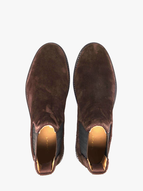 Chelsea Boots Uit Leder Gant Bruin men 33653464 ander zicht 3