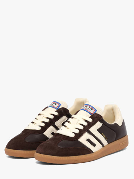 Sneakers Uit Leder Back 70 Bruin women 308 ander zicht 1