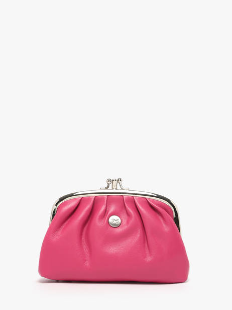 Portemonnee Leder Hexagona Roze coconut E77271