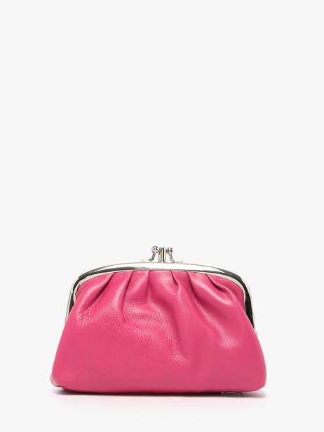 Portemonnee Leder Hexagona Roze coconut E77271 ander zicht 3