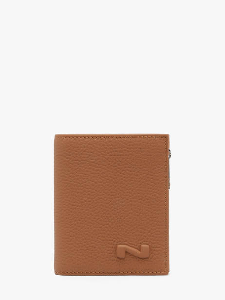 Bifold Portefeuille Original N Leder Nathan baume Bruin original n 101N