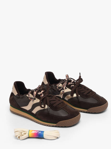Sneakers Uit Leder Mrp star Bruin women 21 ander zicht 1