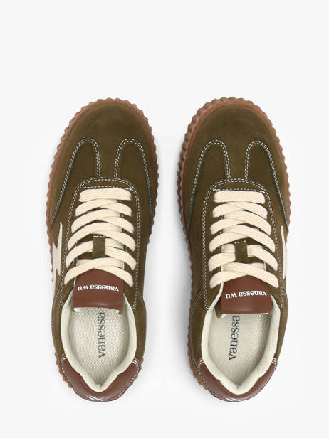 Sneakers Met Platformzool Vanessa wu Groen women BK2920KK ander zicht 3