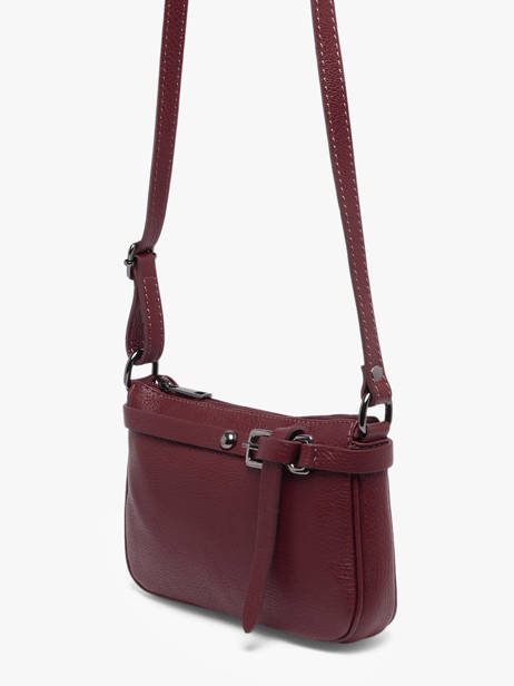 Cross Body Tas Caviar Milano Rood caviar G1421NO ander zicht 1