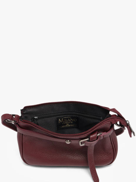 Cross Body Tas Caviar Milano Rood caviar G1421NO ander zicht 2