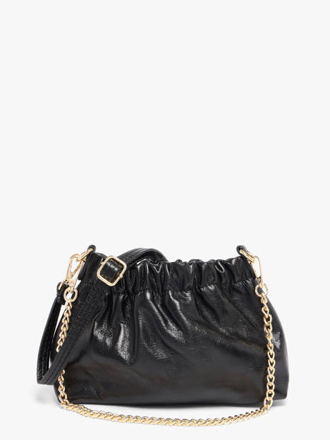 Cross Body Tas Shiny Sauvage Leder Milano Zwart shiny sauvage SS26062