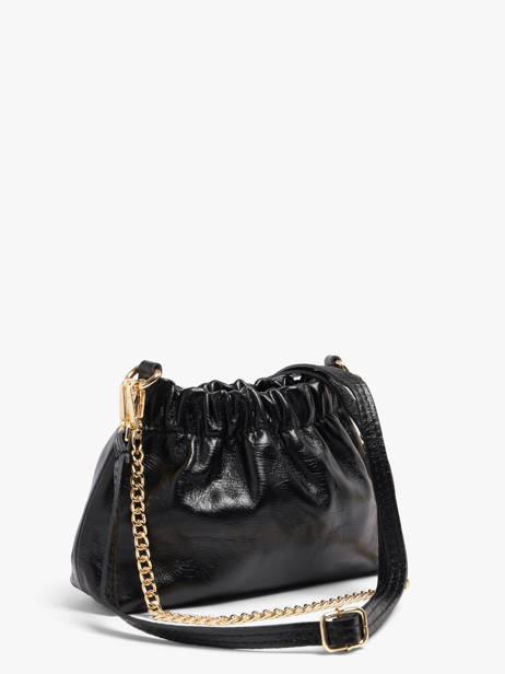 Cross Body Tas Shiny Sauvage Leder Milano Zwart shiny sauvage SS26062 ander zicht 1