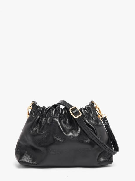 Cross Body Tas Shiny Sauvage Leder Milano Zwart shiny sauvage SS26062 ander zicht 3