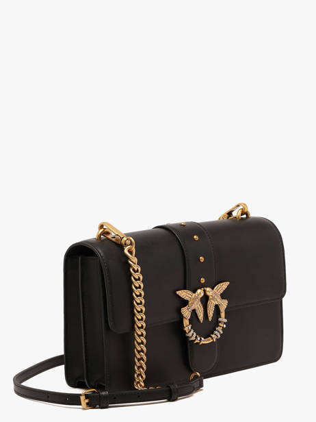 Cross Body Tas Love Bag Icon Leder Pinko Zwart love bag icon 7070A0F1 ander zicht 1