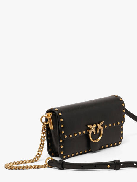 Cross Body Tas Love Bag Icon Leder Pinko Zwart love bag icon 7345A2JG ander zicht 1