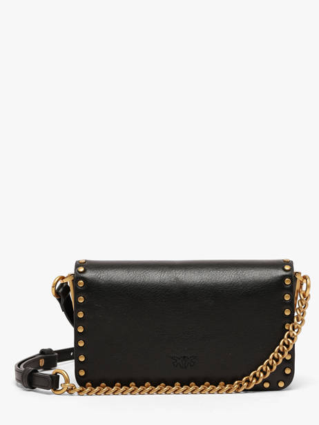 Cross Body Tas Love Bag Icon Leder Pinko Zwart love bag icon 7345A2JG ander zicht 4