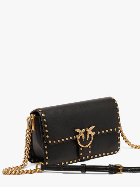 Cross Body Tas Love Bag Icon Leder Pinko Zwart love bag icon 7665A2JG ander zicht 1