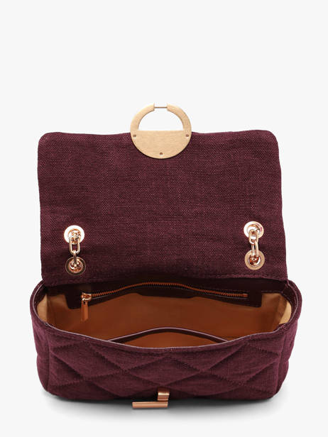 Cross Body Tas Moon Linnen Vanessa bruno Violet moon 70V40533 ander zicht 4