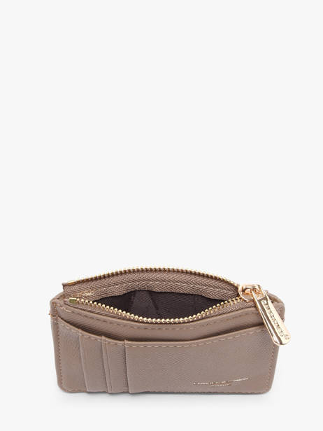 Portefeuille David jones Beige saffiano 3 ander zicht 1