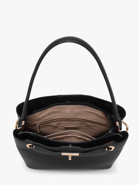 Schoudertas Saffiano David jones Zwart saffiano 4 ander zicht 2