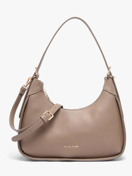 Schoudertas Saffiano David jones Beige saffiano 1