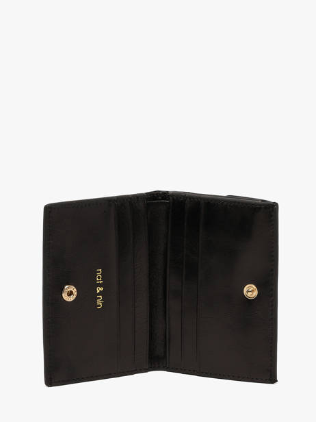 Portefeuille Leder Nat et nin Zwart vintage JOA ander zicht 1