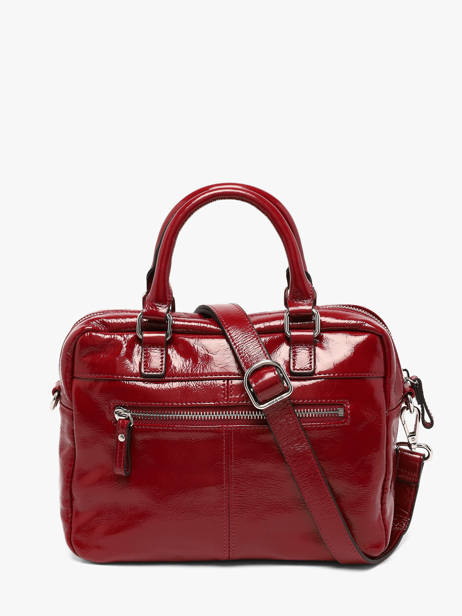 Cross Body Tas Baby Macy Leder Nat et nin Rood vintage BABYMACY ander zicht 3
