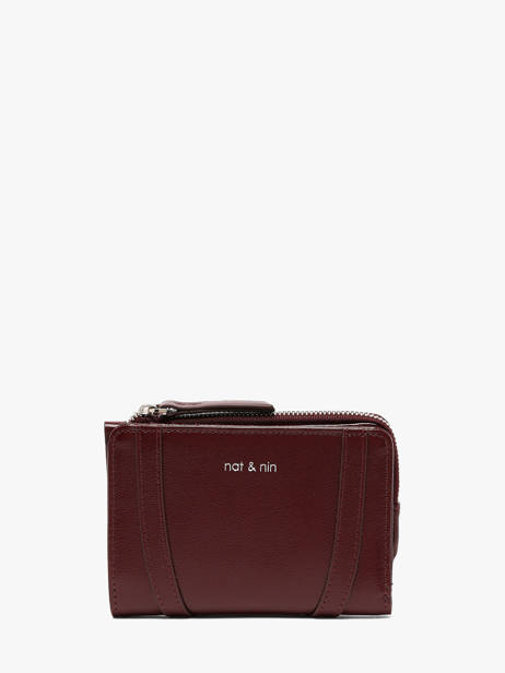 Portefeuille Leder Vintage Nat et nin Violet vintage ROZA