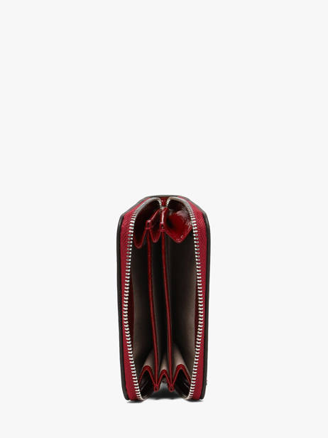 Portemonnee Leder Nat et nin Rood vintage PIA ander zicht 1