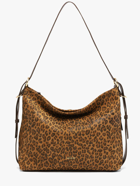 Schoudertas Moreen Suède Leder Nat et nin Bruin vintage MOREEN