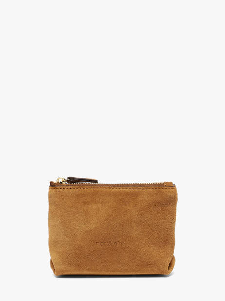 Portemonnee Leder Nat et nin Bruin vintage ANY
