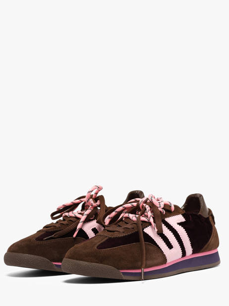 Sneakers Uit Leder Back 70 Bruin women 73 ander zicht 1