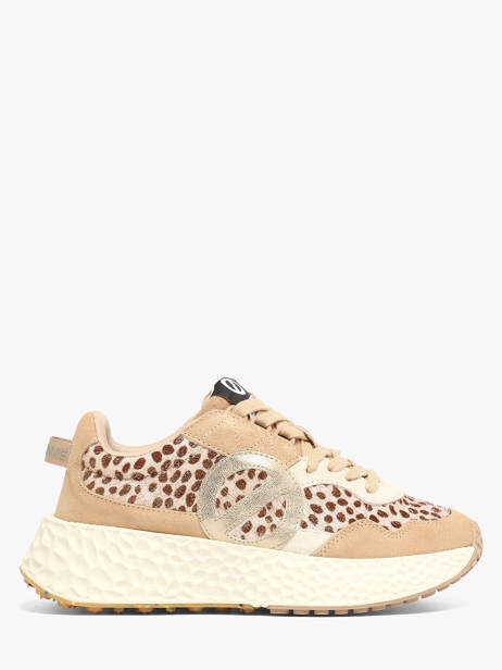 Sneakers Met Platformzool Uit Leder No name Beige women NNVESL04