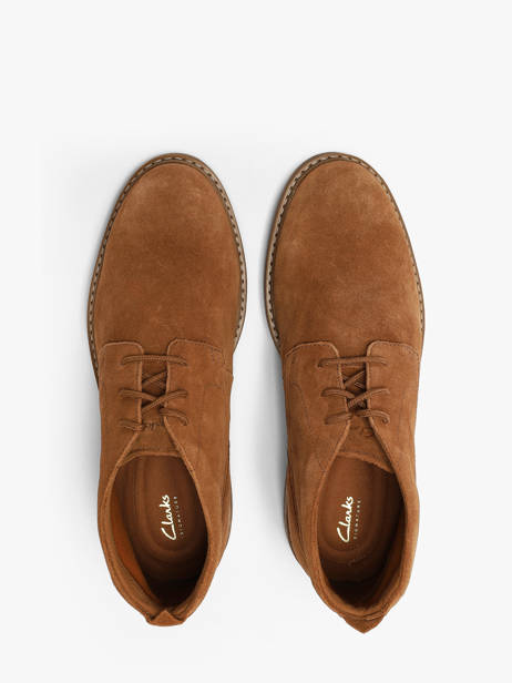 Enkellaarzen Uit Leder Clarks Bruin men 26327184 ander zicht 3