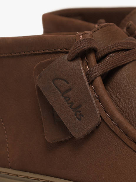 Enkelhoge Derby Veterschoenen Uit Leder Clarks Bruin men 26327242 ander zicht 2