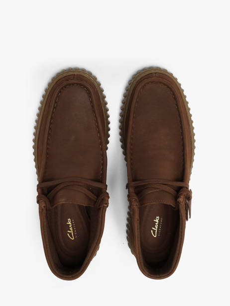 Enkelhoge Derby Veterschoenen Uit Leder Clarks Bruin men 26327242 ander zicht 3