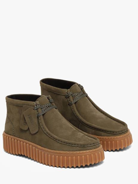 Enkelhoge Derby Veterschoenen Uit Leder Clarks Groen women 26179356 ander zicht 1