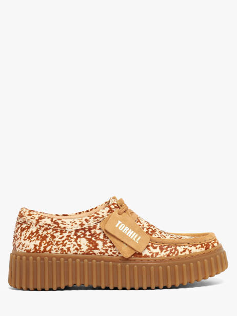 Derby Veterschoenen Uit Leder Clarks Beige women 26327765