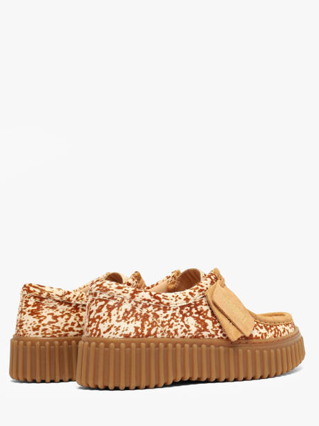 Derby Veterschoenen Uit Leder Clarks Beige women 26327765 ander zicht 2