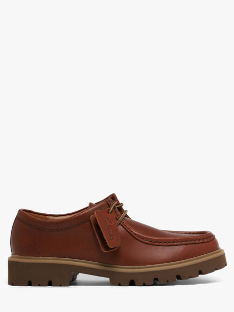 Derby Veterschoenen Uit Leder Clarks Bruin men 26186417