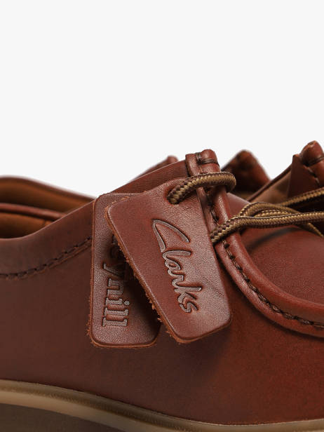 Derby Veterschoenen Uit Leder Clarks Bruin men 26186417 ander zicht 2