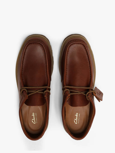 Derby Veterschoenen Uit Leder Clarks Bruin men 26186417 ander zicht 3