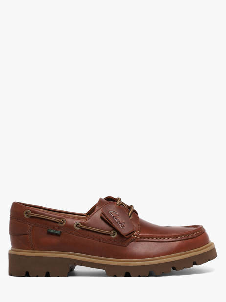 Derby Veterschoenen Uit Leder Clarks Bruin men 26186176