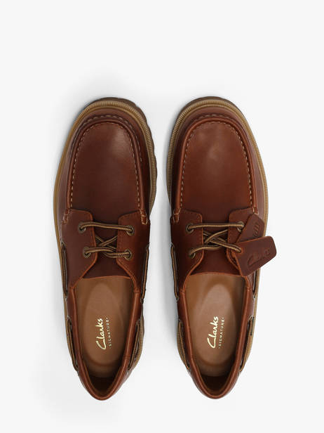 Derby Veterschoenen Uit Leder Clarks Bruin men 26186176 ander zicht 3