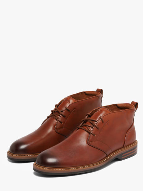 Enkellaarzen Uit Leder Clarks Bruin men 26320116 ander zicht 1