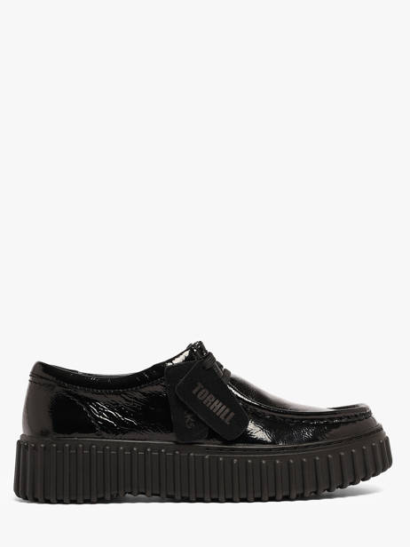 Derby Veterschoenen Uit Leder Clarks Zwart women 26179111
