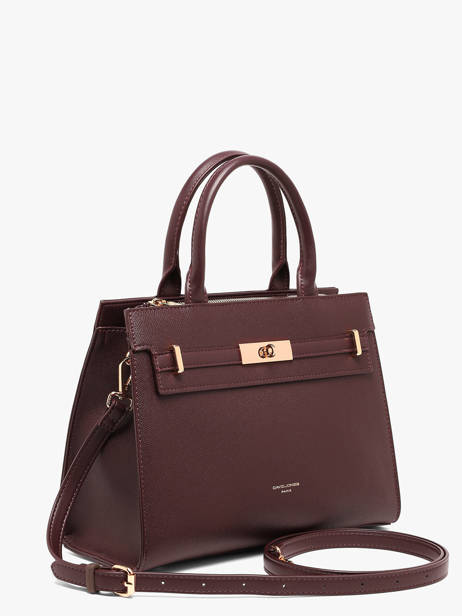 Handtas Saffiano David jones Rood saffiano CM8609 ander zicht 2