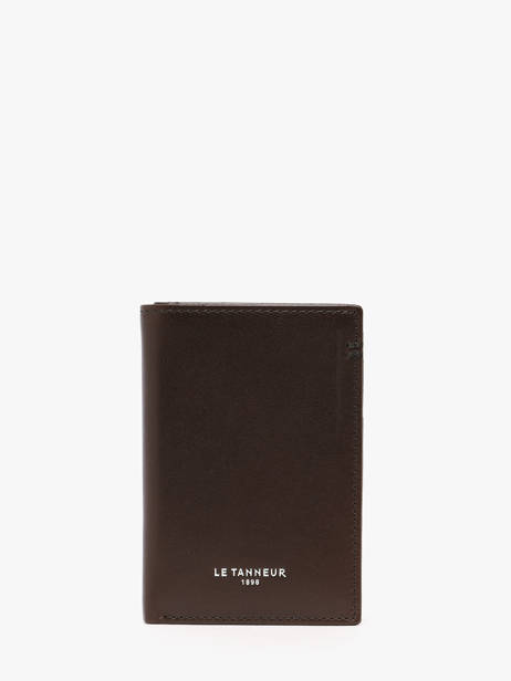 Kaarthouder Leder Le tanneur Bruin lucien huile THHU3510