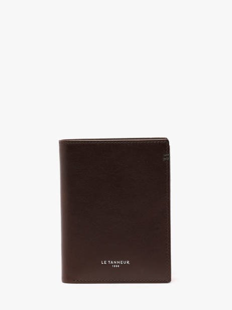 Portefeuille Leder Le tanneur Bruin lucien huile THHU3301