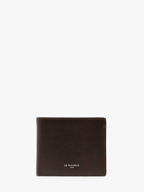 Portefeuille Leder Le tanneur Bruin lucien huile THHU3350