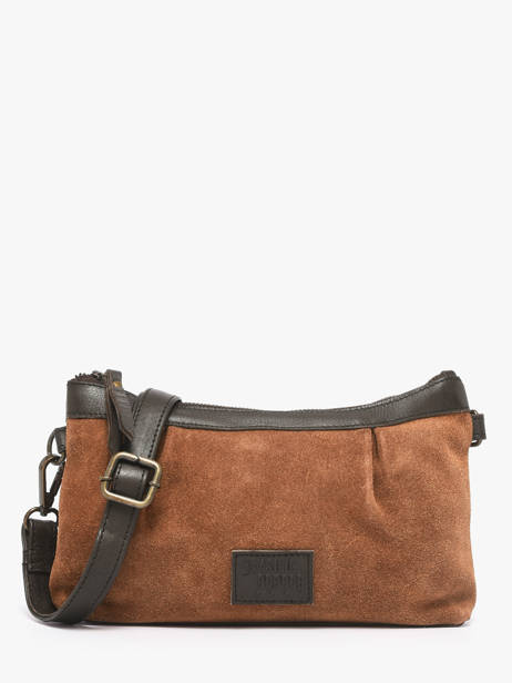 Cross Body Tas Vienne Leder Basilic pepper Bruin vienne BVIE01