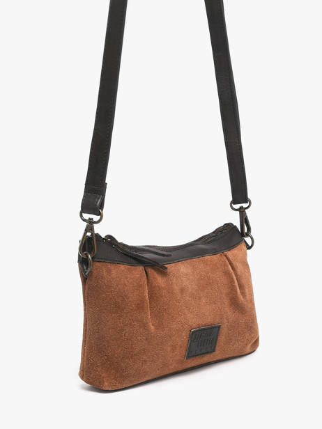 Cross Body Tas Vienne Leder Basilic pepper Bruin vienne BVIE01 ander zicht 2