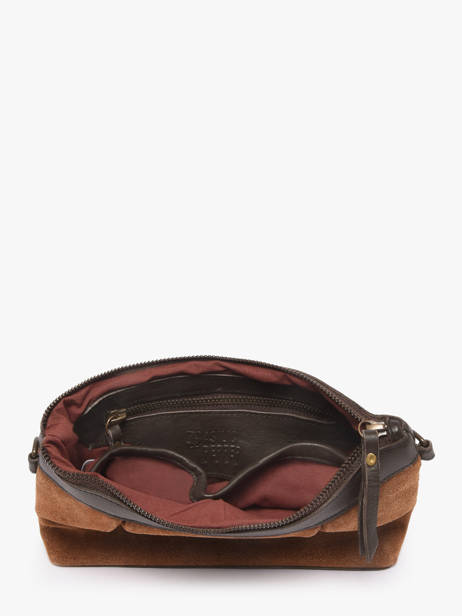 Cross Body Tas Vienne Leder Basilic pepper Bruin vienne BVIE01 ander zicht 4