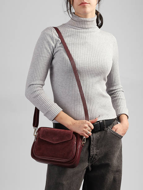 Cross Body Tas Velvet Caviar Leder Milano Rood velvet caviar VC25067 ander zicht 1