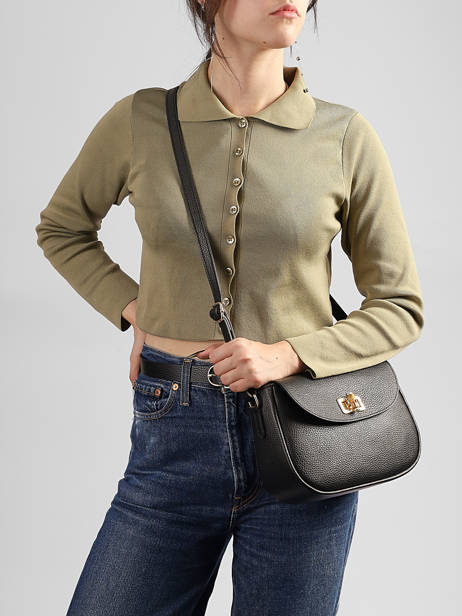 Cross Body Tas Caviar Leder Milano Zwart caviar CA26068 ander zicht 1